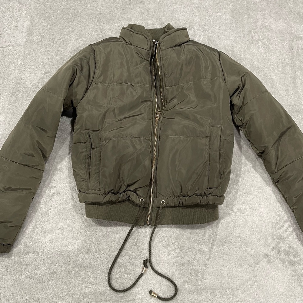 Fashion Nova Green Bomber Jacket